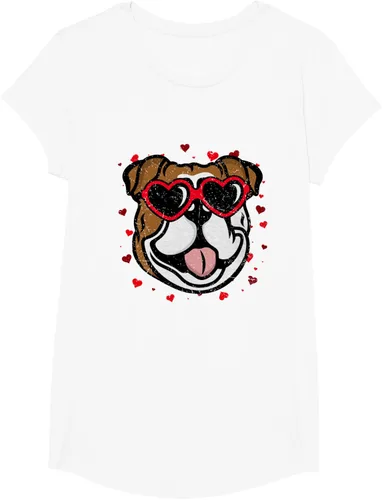 Vista 18 de Bulldog Valentine - Camiseta para amantes de las gafas de sol para perros, Negro