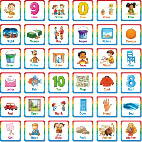Vista 16 de Hebayy 36 pares de tarjetas flash de dibujos animados a juego de animales borrables (72 unidades, cada una mide 2 x 2 pulgadas)