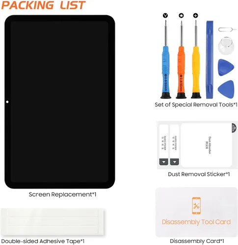 Vista 7 de Para Nokia T20 Reemplazo de Pantalla para Nokia T20 Tablet Pantalla LCD Digitalizador Asamblea Táctil 10 "Versión US con Herramientas