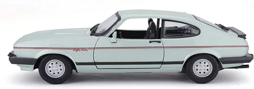 Vista 6 de Bburago - Modelo a escala 1/24 compatible con Ford Capri 1600 GT 1982 (verde)