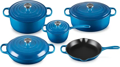Vista 22 de Le Creuset Juego de utensilios de cocina de hierro fundido esmaltado, 5 piezas, Artichaut