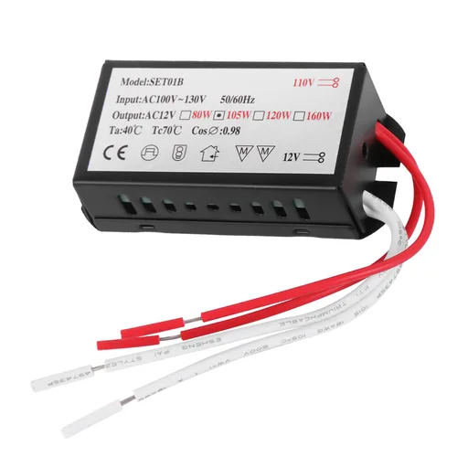 Vista 8 de 40W Electronic Transformer, 120V/110V AC Input to 12V AC Output
