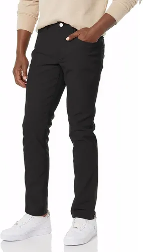 Vista 4 de TEGIAS Jeans de Cuadros Elásticos de Ajuste Ceñido para Hombre, Comodidad Clásica, Ajuste Regular