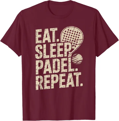 Vista 12 de Camiseta Eat Sleep Padel Repeat Padel Jugador de Tenis