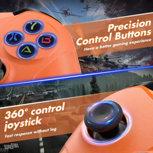 Vista 7 de Gamrombo Controlador inalámbrico para Xbox One, Xbox One XS, Xbox Series XS, AndroidiOSWindows, controlador de juegos de PC con conector