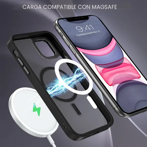 Vista 7 de BENTOBEN Funda para iPhone 11, Funda de teléfono para iPhone 11 Funda Magnética [Compatible con Mag Safe] Translúcida Mate Delgada Resistente a