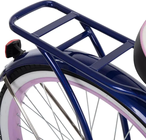 Vista 6 de Huffy Cruiser Bike, Fairmont or Woodhaven Model, 20/24/26 Inch Sizes, Perfect for Casual Rides, Ergonomic Design, Rear Rack and Basket on Woodhaven