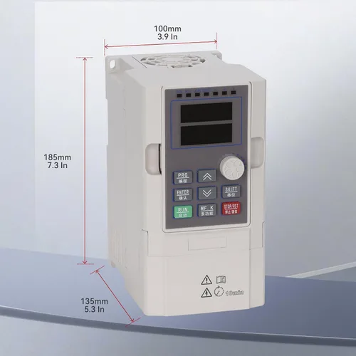 Vista 2 de Mollom VFD 220V 4KW 5HP 16A Entrada monofásica o trifásica a salida trifásica 0-3000Hz Variador de frecuencia variable Controlador inversor