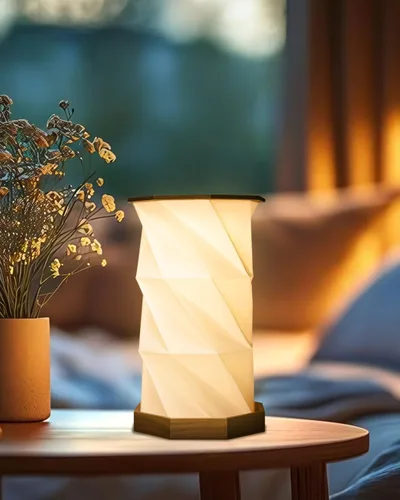 Vista 9 de JTT Lámpara de mesa recargable portátil pequeña Lámpara de escritorio inalámbrica LED Luces de noche regulables sin escalones Lámpara de papel