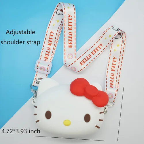 Vista 7 de Rondlaho Cartera de silicona, Gato, Kawaii
