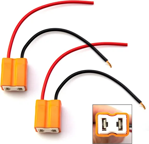 Vista 3 de x xotic tech H4 9003 HB2 Arnés de cable de servicio pesado hembra conector de extensión de coleta H4 a 3 pines adaptador para luz antiniebla, etc. 2