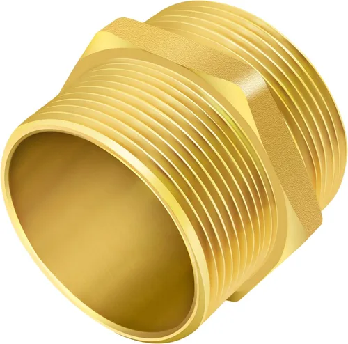 Vista 12 de Conector de rosca hexagonal para hidrante de fuego, 2" NPT x 2-1/2" NST (NH) macho Adaptador de manguera de hidrante de fuego doble macho Conector