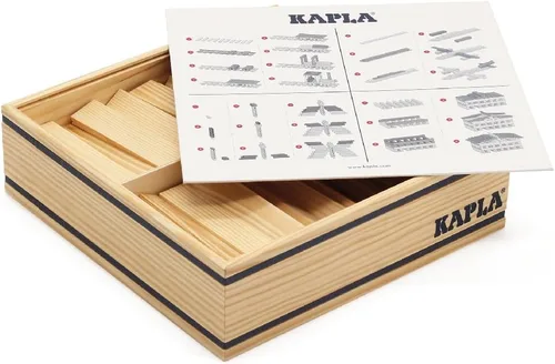 Vista 3 de KAPLA Juego de construcción de madera 100 tablones de construcción