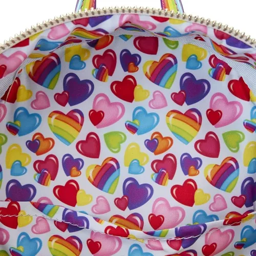 Vista 7 de Mini mochila Lisa Frank Logo Heart Rainbow de Loungefly, Varios