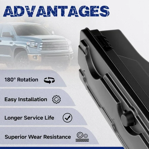 Vista 5 de Caja de herramientas de almacenamiento para caja de camioneta con cerradura, apta para Toyota Tundra 2007-2021, caja de herramientas giratoria
