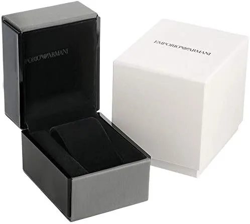 Vista 3 de Emporio Armani Reloj de vestir para mujer con correa de acero inoxidable