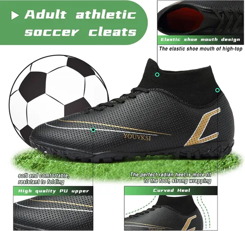 Vista 6 de CBUSTER Tacos de fútbol para hombre y mujer AG TF