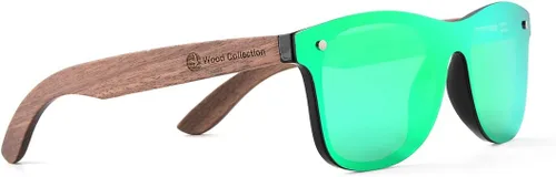 Vista 8 de Lentes de sol de bambú hechos a mano con cristales polarizados para hombres y mujeres