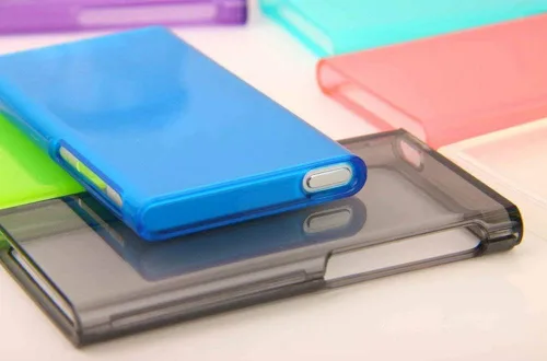 Vista 3 de 7 unids/lote para iPod Nano 7 8 Caso, color caramelo suave TPU gel de goma protectora para Apple iPod Nano 7 7ª generación 8 8ª