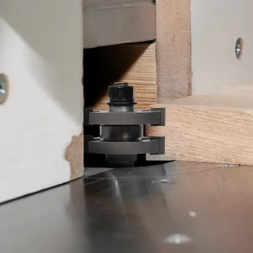 Vista 6 de Juego de brocas de ranura y lengüeta ajustables Pro con vástago de 1/2 pulgada, broca de fresado de madera en forma de T para combinar con tablas