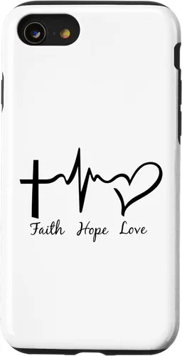 Vista 13 de Funda para iPhone 12/12 Pro Faith Hope & Love Christians