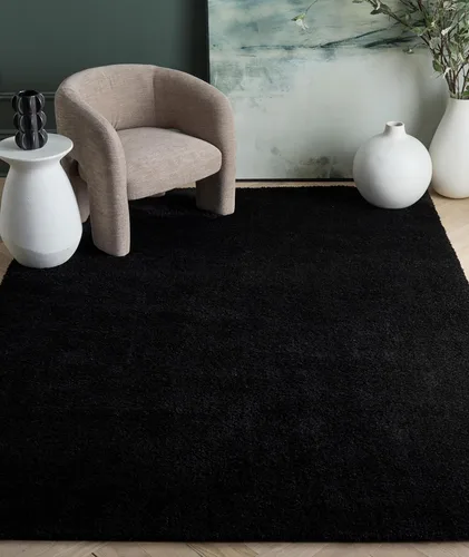 Vista 36 de SAFAVIEH Tahoe Shag Collection - Alfombra de área de 2 x 7 pies, color gris, diseño geométrico, felpa de 1.2 pulgadas de grosor, ideal para zonas