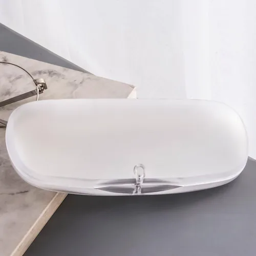 Vista 6 de EZESO - Estuche para gafas con cierre magnético, plástico translúcido