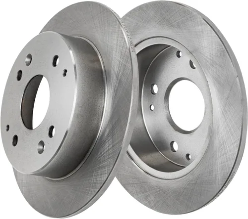 Vista 326 de Detroit Axle - Rotores de freno delantero para 04-13 Mazda 3 Rotores de frenos de disco 06-15 Mazda 5 Reemplazo: Rotor regular delantero de 11.81