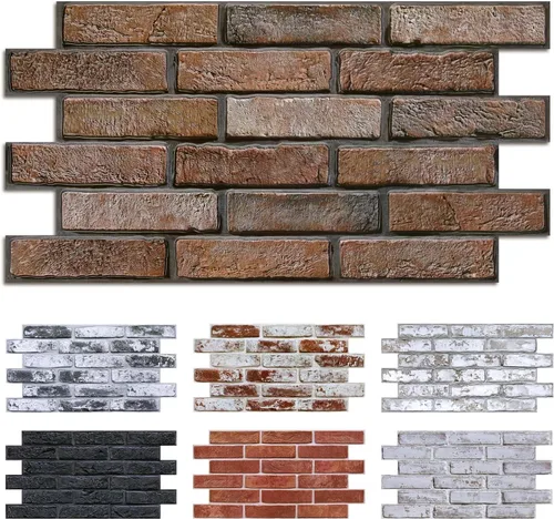 Vista 12 de Commomy Azulejos de pared 3D de madera sintética para despegar y pegar, 10 Madera-AB