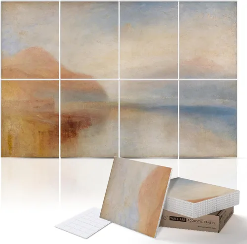 Vista 20 de PINWELIFE® Paneles acústicos de arte de pared, paneles absorbentes a prueba de sonido, para el hogar y la oficina, amortiguación decorativa