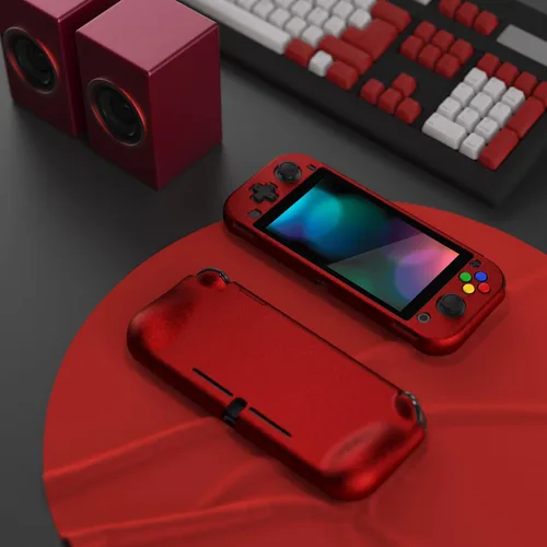 Vista 28 de PlayVital ZealProtect Protective Case for Nintendo Switch Lite, Ergomomic Grip Hard Cover - Durable Shock-absorbent Shock-Absorption Anti-Scratch