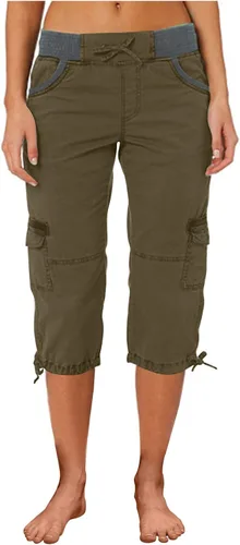 Vista 34 de Pantalones capri tipo cargo para mujer, ligeros, de secado rápido, atléticos, para verano, casuales, con bolsillos