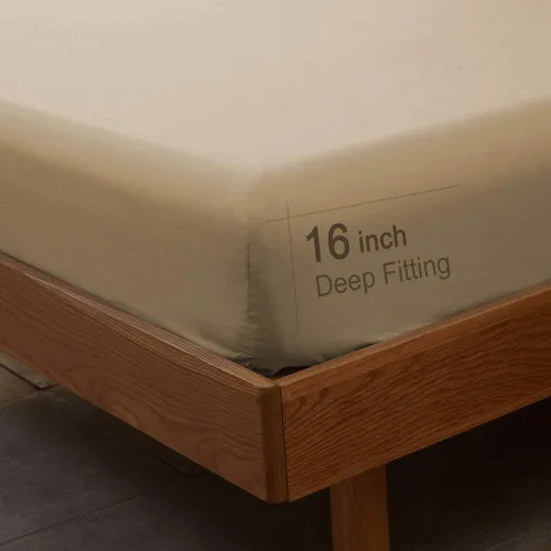 Vista 6 de SONORO KATE Juego de sábanas de microfibra súper suave de 1800 hilos, sábanas egipcias de lujo con bolsillo profundo de 16 pulgadas, antiarrugas e