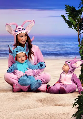 Vista 2 de Disfraz de Ángel de Lilo y Stitch de Disney para Niños Pequeños Multicolor