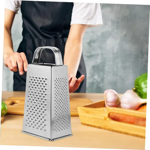 Vista 9 de Housoutil Herramienta de mano de cocina Rallador de acero inoxidable para queso Patata Vegetal