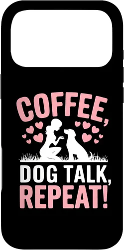 Vista 22 de Coffee Dog Talk Repeat Dog Mom Puppy Love Case for iPhone 17
