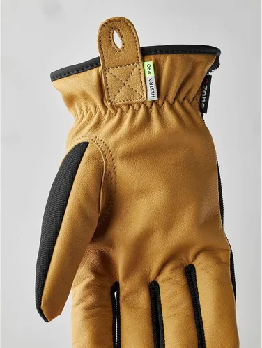 Vista 7 de HESTRA PRO Kobolt CZone - Guantes de trabajo de cuero resistentes a la intemperie y transpirables, impermeables