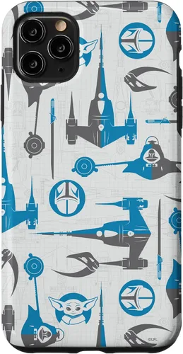 Vista 13 de Funda para iPhone 16 Star Wars The Mandalorian & Grogu Signets y Starships