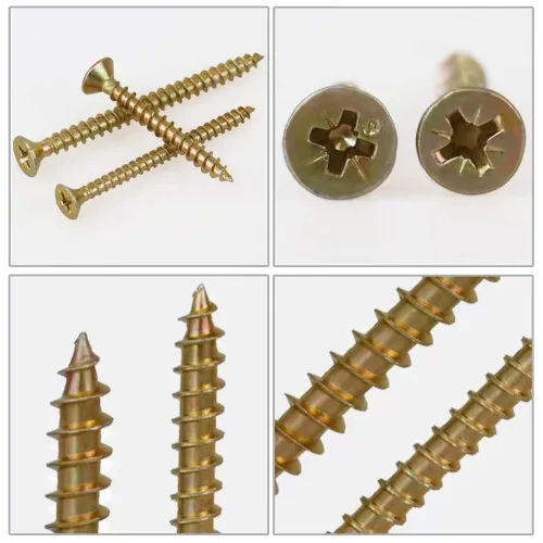 Vista 7 de Kit surtido de tornillos para madera de cabeza plana M3.5 M4 M5, 260 piezas, tornillos de madera autorroscantes de cabeza plana avellanados