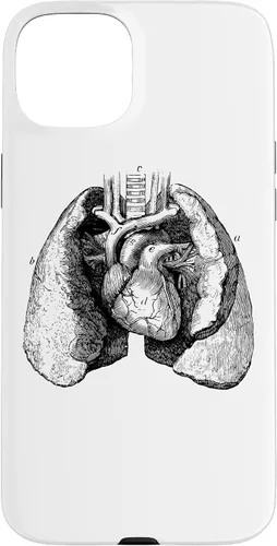 Vista 9 de Human Heart Lungs Anatomy Vintage Medical Anatomical Heart Case for iPhone 17