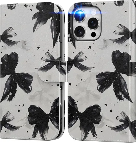 Vista 61 de DEENAKIN Funda tipo cartera para iPhone 15 con tarjetero + clip para efectivo, bloqueo RFID, protección contra caídas de grado militar y obras