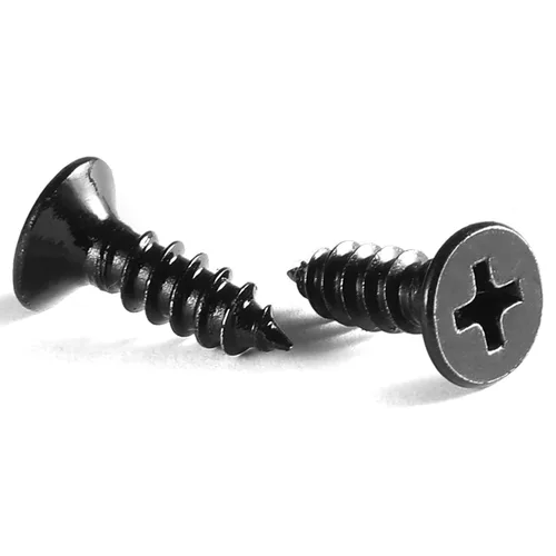 Vista 19 de Tornillos para madera #4 x 1/2", 100 tornillos de acero inoxidable 18-8 (304), cabeza plana Phillips, tornillos autorroscantes rápidos para paneles