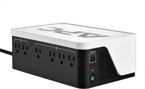 Vista 16 de APC Protector contra sobretensiones de respaldo de batería de UPS, fuente de alimentación de batería de respaldo de 425VA, BE425M, color negro