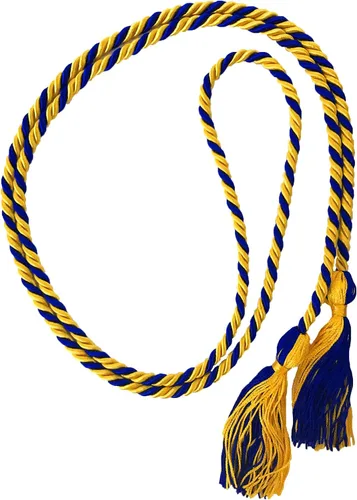 Vista 63 de Cordón de honor de graduación para graduaciones universitarias, escuela secundaria y más duradero y brillante (oro antiguo) - Paquete de 10
