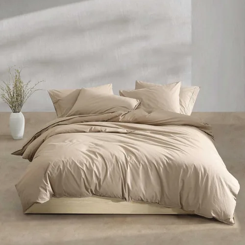 Vista 10 de Calvin Klein - Juego de edredón tamaño individual/individual XL, ropa de cama moderna de percal lavado de algodón con fundas a juego, certificado