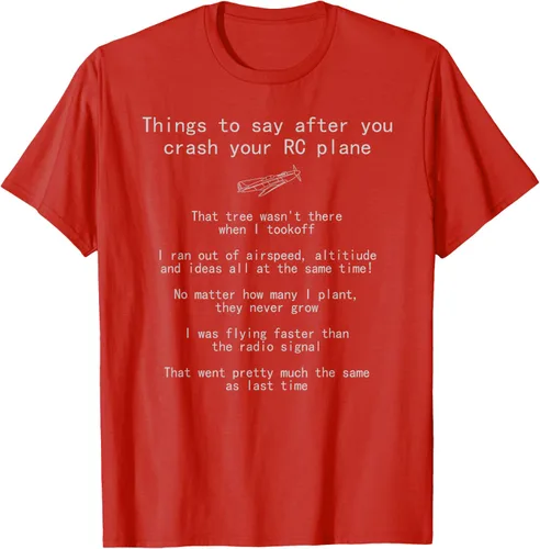 Vista 77 de Cosas que decir cuando te estrellas con tu camiseta RC Plane hobby