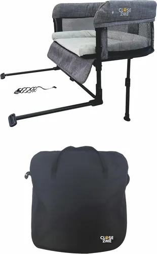 Vista 7 de Englacha Close2me Cama de Mascotas al Lado de la Cama para Gatos y Perros, Cuna Elevada para Perros con Laterales, Cuna para Perros