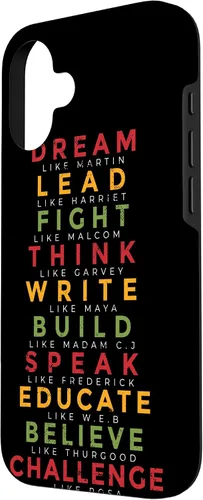 Vista 2 de iPhone 16 African American Men Women Kids Black History Month Case