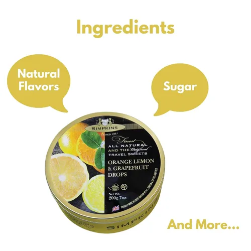 Vista 6 de Simpkins orange, lemon & grapefruit Travel Sweets