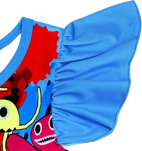 Vista 4 de Conjunto de pantalones Garten of Banban para niños y niñas, camiseta de monstruo de juego de terror, 2 piezas, traje de fiesta de dibujos animados